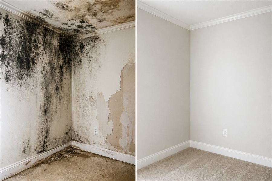 Miami Mold Remediation Before and After