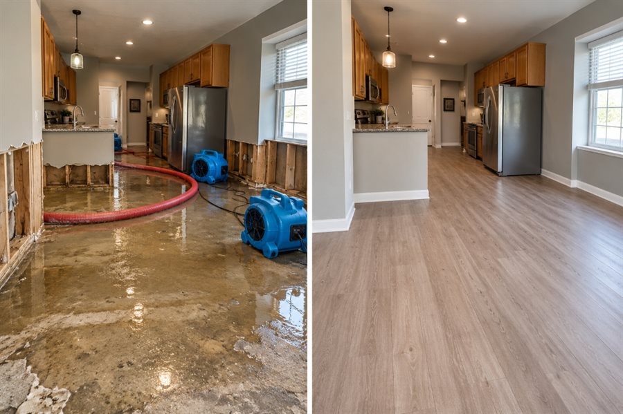 Miami Emergency Water Extraction Before and After